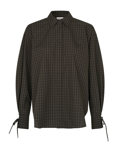 Mbym - Palmila-M Skjorte - Black Brown Check